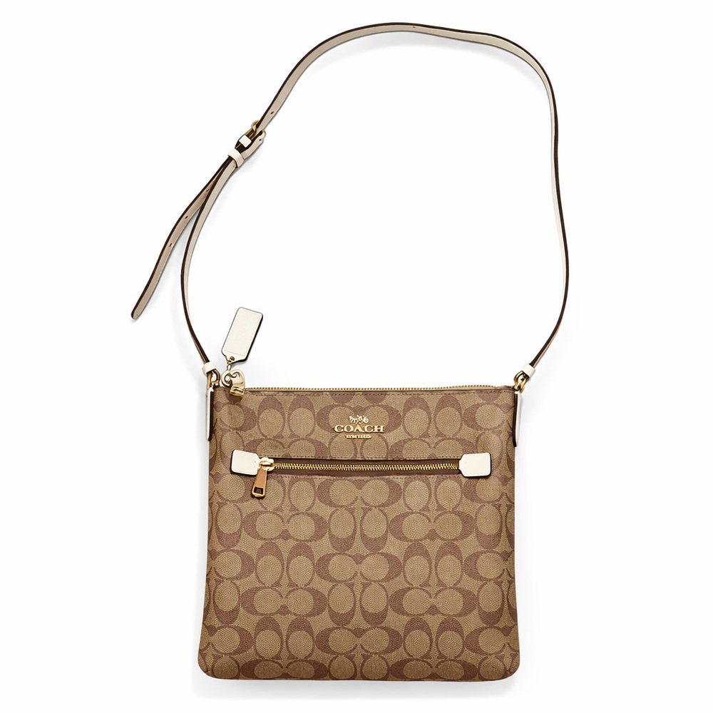 Coach Beige Monogram Crossbody Bag No‎ A2308-C1554